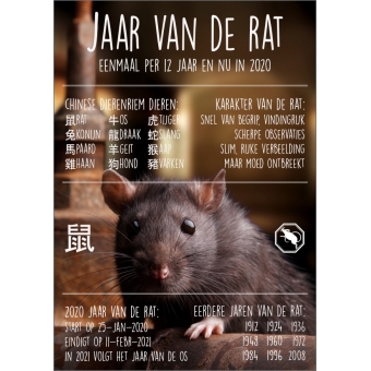 12081 Jaar van de rat 2020 NL